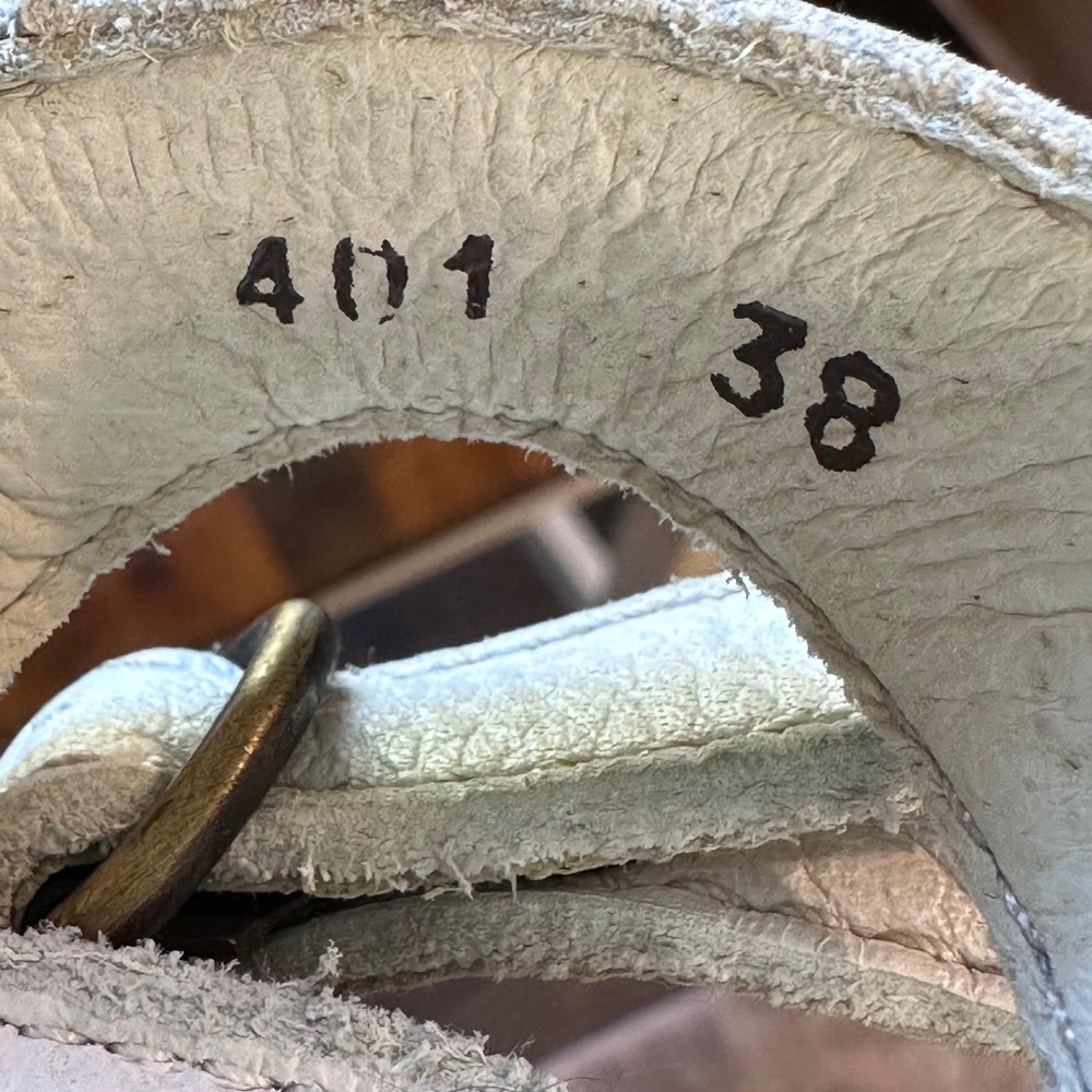 El Naturalista Wedge Sandals Womens 38 White Leather Cork Platform 401 Spain - Picture 5 of 16